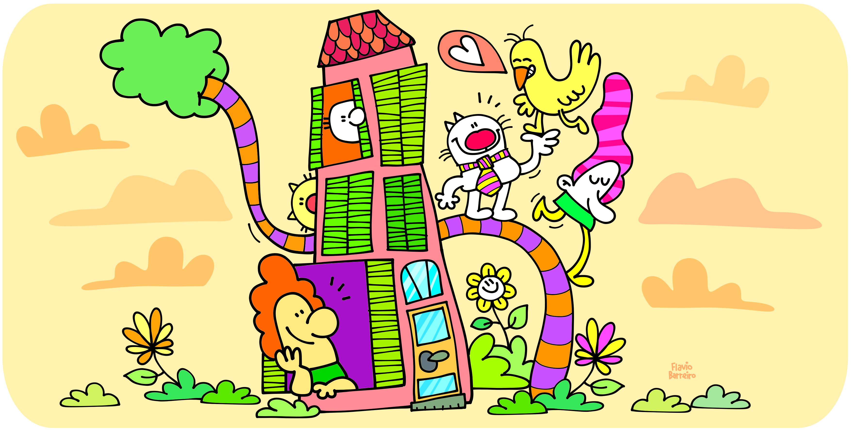 37601Illustrazioni buffe e colorate per l’infanzia